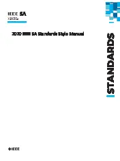 2020 IEEE SA Standards Style Manual