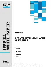 IEEE Low-Latency Communication White Paper
