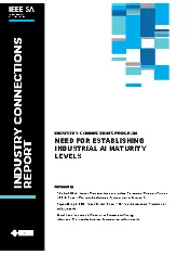 IEEE Industry Connections Program—Need for Establishing Industrial AI Maturity Levels