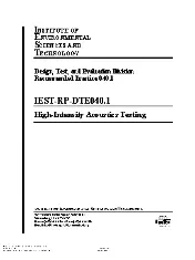 IEST RP-DTE040.1 1905