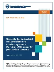 ISA TR62443-2-2 2025