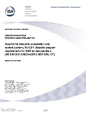 ISA 62443-2-4 2018