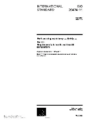 Earth-moving machinery — Safety — Part 11: Requirements for earth and landfill compactors