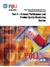 ISPE Guide Series PQLI Part 4 - Process Performance and Product Quality Monitoring System 2012