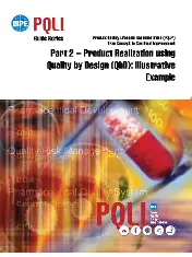 ISPE Guide Series PQLI Part 2 - Product Realization using Quality by Design (QbD) - Illustrative Example 2011