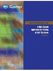 ISPE GAMP Good Practice Guide - A Risk-Based Approach to Testing of GxP Systems 2012