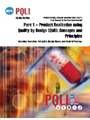 ISPE Guide Series PQLI Part 1 - Product Realization using Quality by Design (QbD) - Concepts and Principles 2011