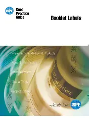 ISPE Good Practice Guide - Booklet Labels 2013