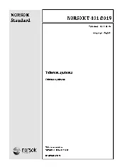 NORSOK T-101 2019