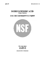 NSF DODECANEDIOIC ACID 2006