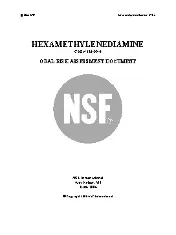 NSF HEXAMETHYLENEDIAMINE 2006