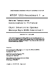 NTCIP 1203 2001