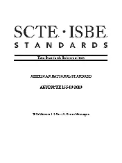 SCTE 165-09 2019