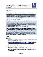 UKCAA CAP1698 2018