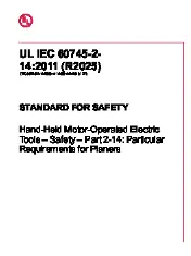 UL IEC 60745-2-14 2025