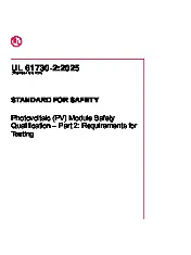 UL 61730-2 2025