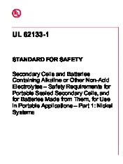 UL 62133-1 2025