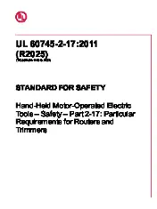 UL 60745-2-17 2025