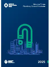 National Construction Code (NCC) 2025 – Volume Three: Plumbing Code of Australia | Australian Building Codes Board (ABCB)