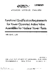 ANSI B16.41-1983 Functional Qualification Requirements for Power Operated Active Valve Assemblies for Nuclear Power Plants