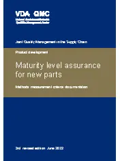 Joint Quality Management in the Supply Chain: Product Development: Maturity Level Assurance for New Parts