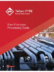 Ram Extrusion Processing Guide: Teflon™ PTFE Fluoropolymer Resins