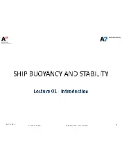 Ship Buoyancy and Stability: Lecture 01 - Introduction