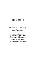 NEMA Standards Publication ICS 16-2001