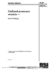 BS EN 13445-3:2002 Unfired pressure vessels — Part 3: Design, Incorporating Corrigendum No. 1