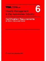 Certification Requirements for VDA 6.1, VDA 6.2 and VDA 6.4