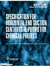 ASME B73.1-2001 Specification for Horizontal End Suction Centrifugal Pumps for Chemical Process