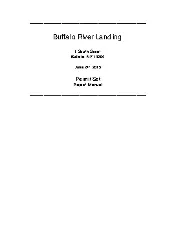 Buffalo River Landing Project Manual 2015