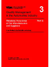 VDA Volume 3 Part 3: Case Studies in the Reliability control loop